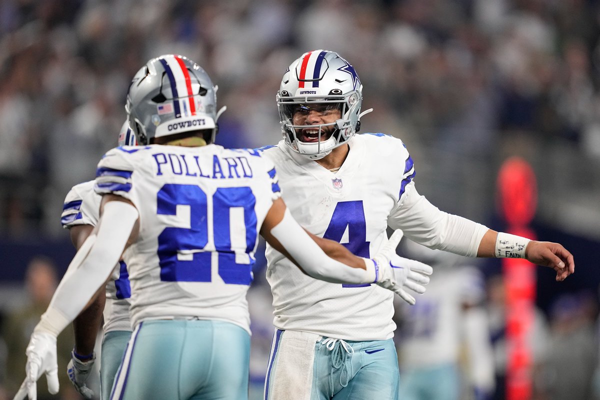BleacherReport's tweet photo. The Cowboys are a top __ team in the NFC? 👀 https://t.co/3WpqO9ZAwV