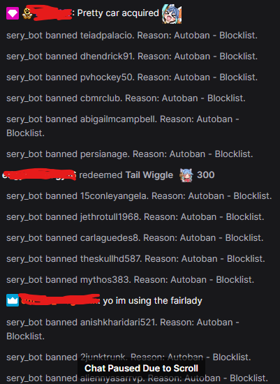 keydget's tweet photo. Sery_bot is so pog. It helped prevent anything bad happening before I even knew what was going on. 💙 https://t.co/TUaMJK9NWJ