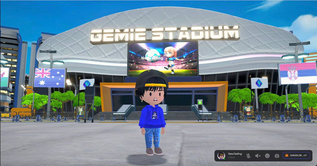 QatarDigitalTWN's tweet photo. Gemie Stadium is customized by QWC Digital Twin and @Gemie_Official. 

You can enjoy immersive experiences with the #Qatar2022 themed metaverse.

Here is a Step-by-Step guide to enter the Gemie Stadium.
https://t.co/iD3A982qZZ https://t.co/y4VrCjoRA8