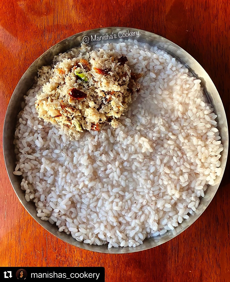 VisitUdupi's tweet photo. Congee/Kanji/ Ganji, is a type of rice porridge eaten in most south east asian countries and India ( South ).

When eaten as plan rice Conjee, it is most often served with a vegetable, chutney, pickles or previous night leftover curries.

📸 IG:manishas_cookery https://t.co/5JQsaBmtiw