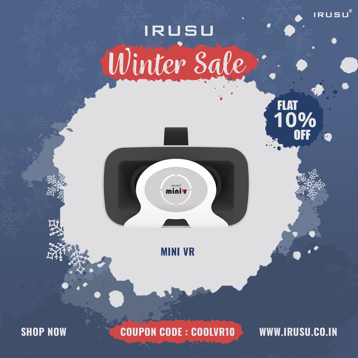 irusuvr's tweet photo. Don't miss out Special winter sale...!
✔️Now Get 10 % off on all Irusu VR headset
✔️Easy Returns
✔️Cash-On-Delivery
Use coupon code:- " CoolVR10"
#irusu #VR #VRbox #vrheadset #virtualreality #wintersale2022 https://t.co/girLkg76dX