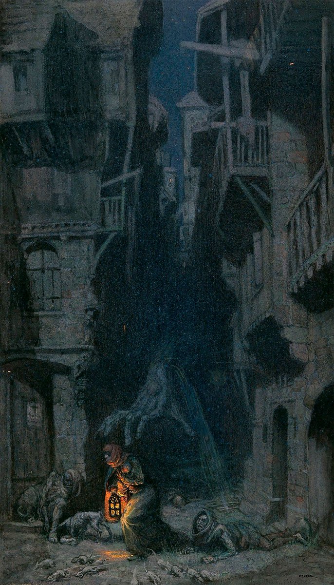 Sharp_Sticks's tweet photo. "Bubonic Plague", "Cholera", "Tuberculosis" and "Typhoid" by Cooper, Richard Tennant, 1885-1957 https://t.co/LoAJBIOBQx