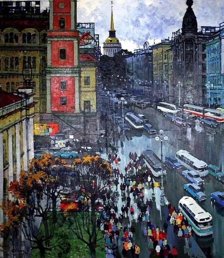 #Соц_Ленинград
M. А. Канеев. Невский проспект. 1970.