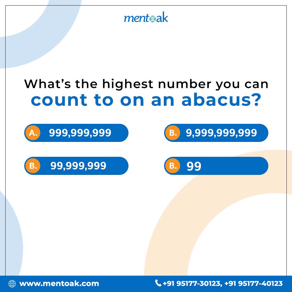 mentoakofficial's tweet photo. What’s the highest number you can count to on an abacus? If you know the answer comment down below.
#Mentoak #Learning #Knowledge #Iamgenious #Education #Learningplatform #studies #funwithstudies #help #mentoak #knowledgesharing #englishgrammar #education #iamgenius https://t.co/w5FeyLPnYC