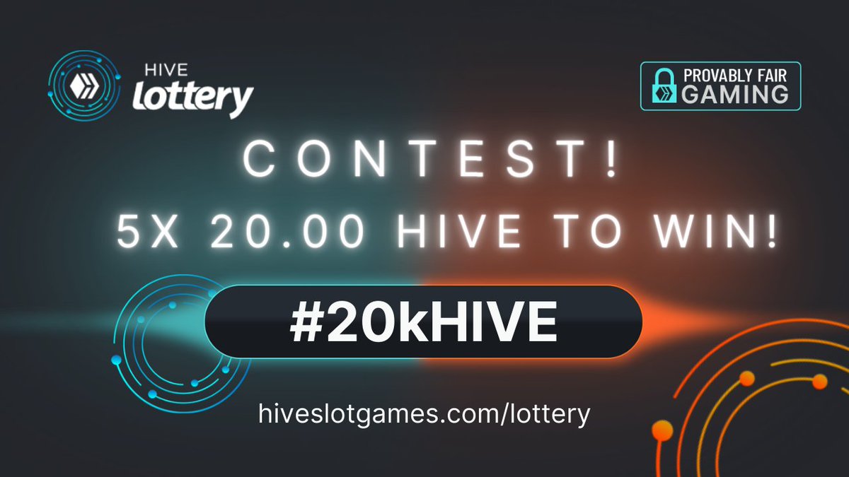 HiveSlotGames's tweet photo. 🏆You wake up with 20 000.00 HIVE in your wallet, what are you buying?😁
Quote this Tweet with #20kHIVE tag and your answer to win 20.00 HIVE!🎉
We will choose 5 most interesting, funny or creative answers whose authors will get 20.00 #HIVE each! Results on Friday!
#PlayToEarn https://t.co/X7eCvR0fB3
