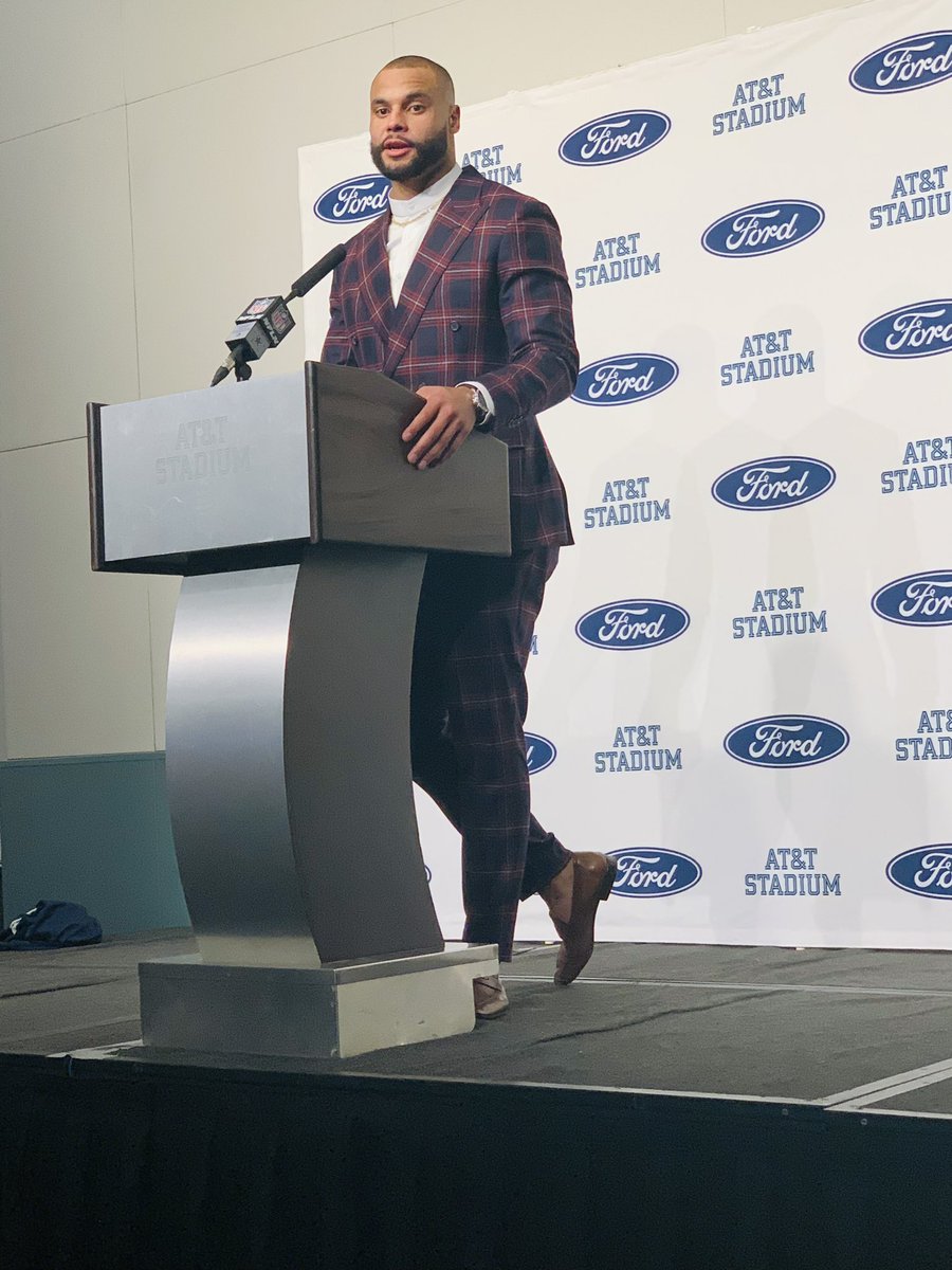 VoiceOfTheStar's tweet photo. “That was all Zeke’s [idea]. He waved me down. I was all the way at the 20.” 

— Dak Prescott on the ‘Zeke-In-A-Box celebration in #Cowboys blowout win over the Colts https://t.co/xrhdYseM0y