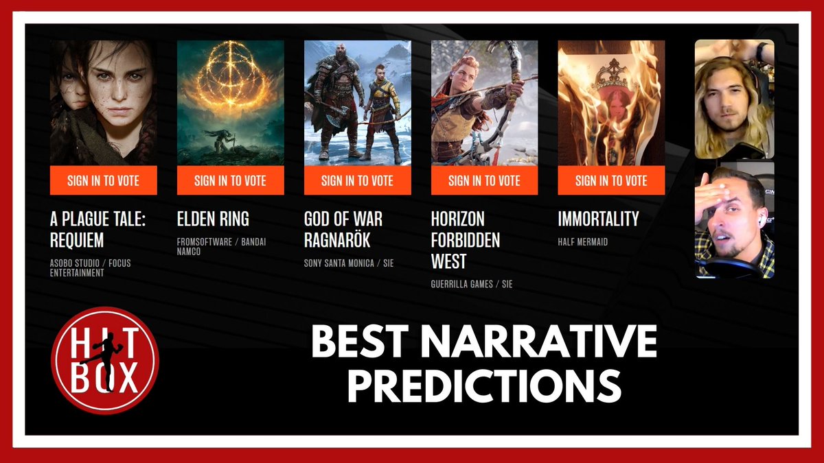 HitboxPod's tweet photo. This year had some crazy good narratives...but one truly rocks! You might even say it Ragnaroks! Listen to Justin and Peter make puns as bad as this on today's Podclip!
https://t.co/ki0q4uy9SD
#hitbox #hitboxpod #podclip #gameawards #eldenring #godofwarragnarok #narrative https://t.co/9Dgg7A3DIC