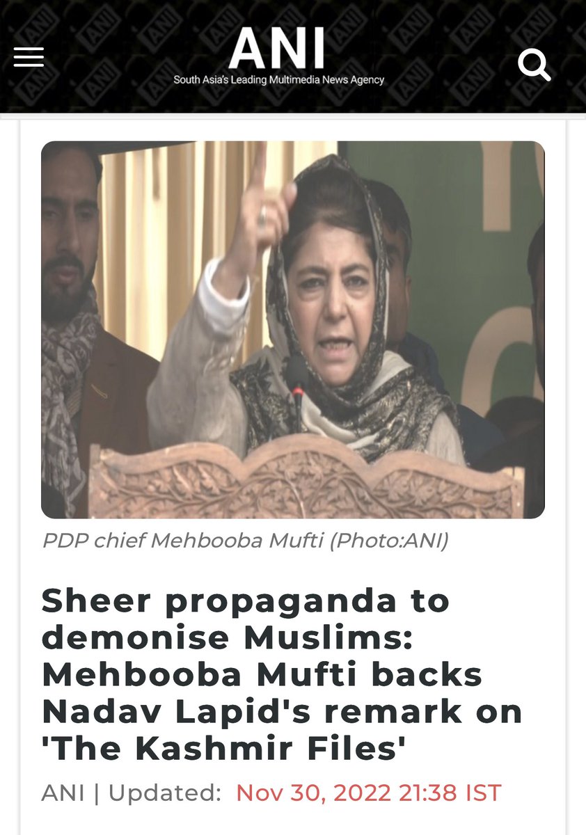 vivekagnihotri's tweet photo. Pic 1/2: Cause
Pic 3/4: Effect

In less than a week, after Islamist terrorists were given ideological support openly from GOI’s platform #IFFI2022, The Resistance Front (a front of LeT) has issued a list of Kashmiri Hindus to be targeted by its terrorists. 
Pl save this tweet. https://t.co/syFTkuKEix