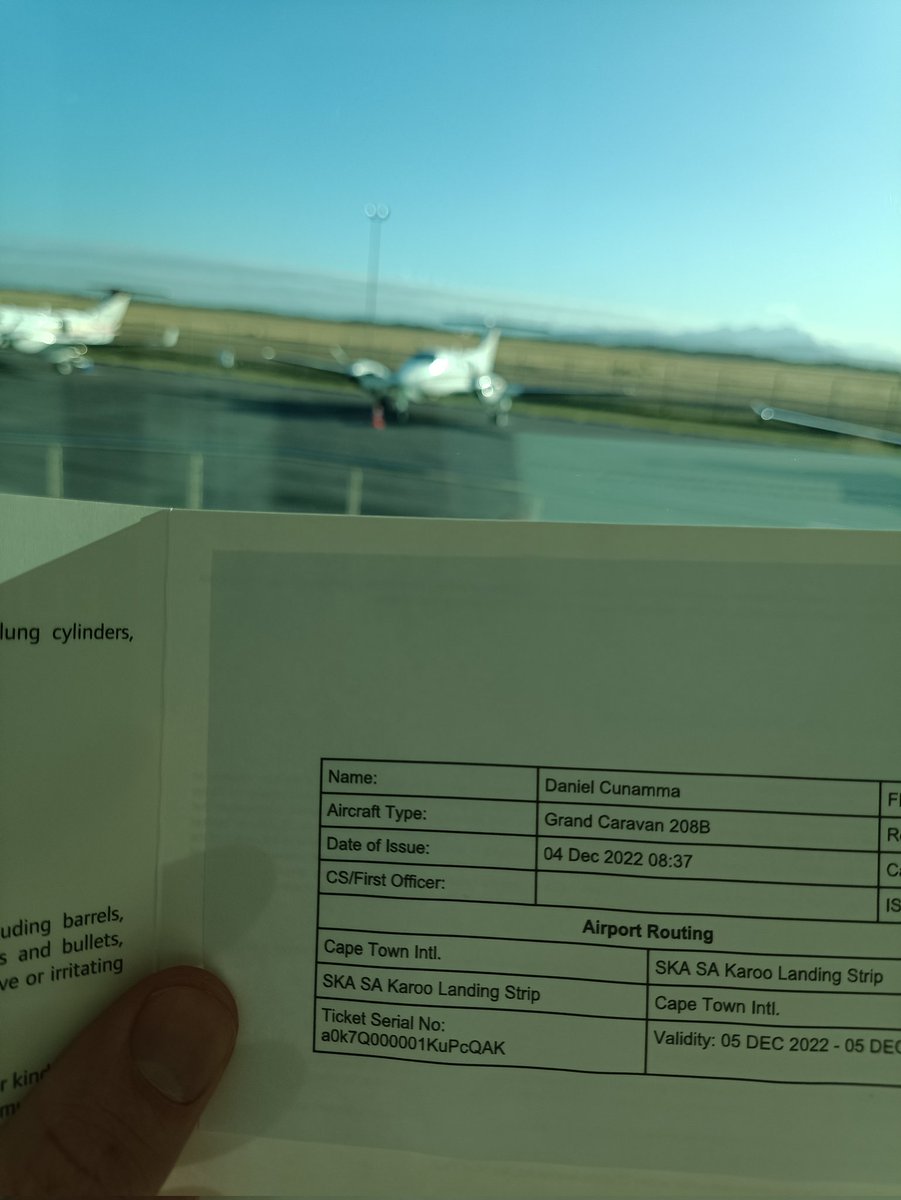 DanielCunnama's tweet photo. Off on a little secret flight today! #SKAO #notthatsecret
Check out our latest episode of @cosmicsavannah for all the news! https://t.co/oSuaGKKUdk
