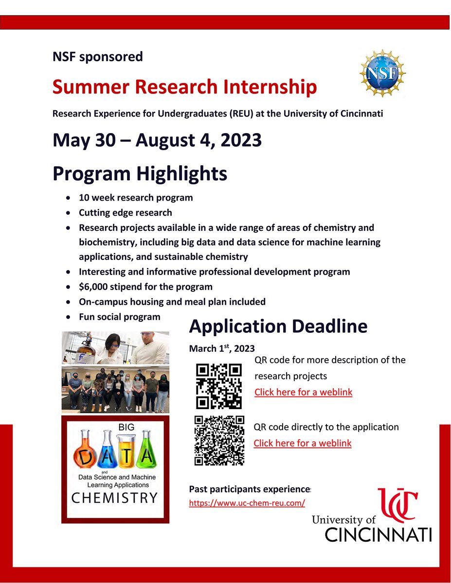 Are you an undergrad looking for fun research program next summer? Come and join us!