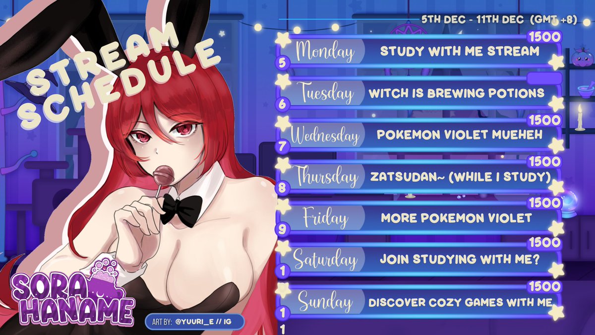 emisoravt's tweet photo. weekly schedule 🫶
will be streaming on bilibili for this week! (except for sunday, might be on twitch but who knows)
#Vtubers #VTuberUprising #Vcreator #bilibili #VTuberEN
https://t.co/WIXXHHHBTg https://t.co/iD1A4xpuBM