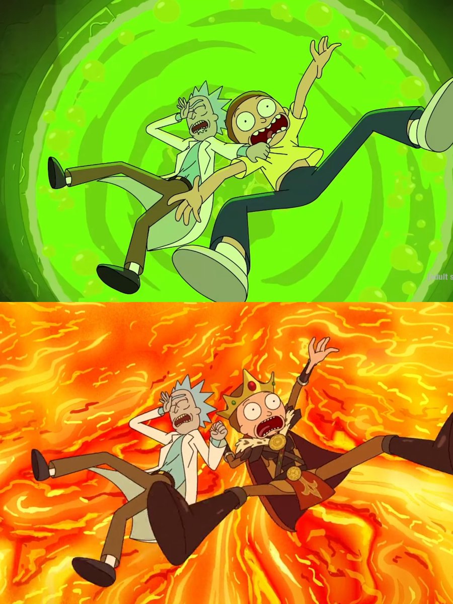 lildevilwalkin's tweet photo. the rick and morty glow up we never knew we needed https://t.co/h0uWqrUkLc