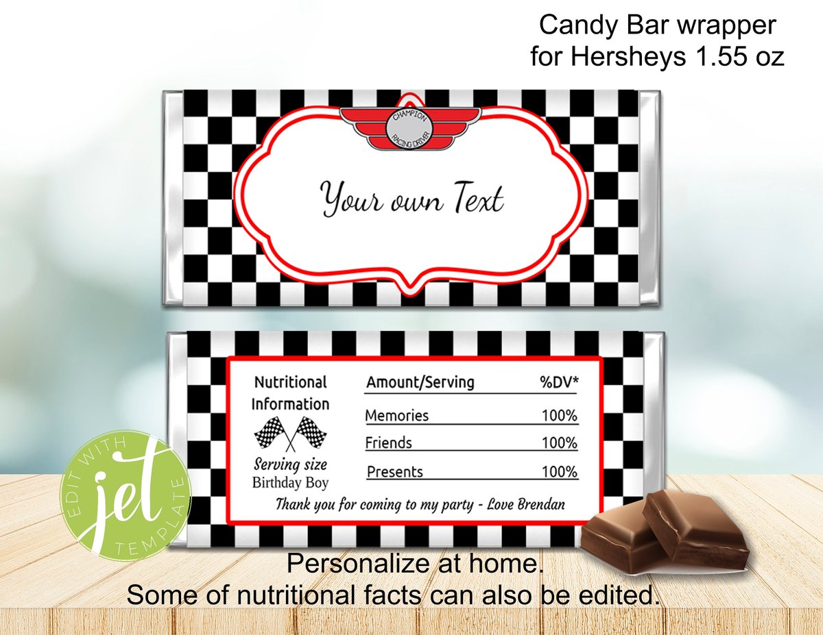 Excited to share the latest addition to my #etsy shop: Editable Racing Candy Wrapper, Birthday Party Favors, Chocolate Labels, INSTANT DOWNLOAD with EDITABLE text etsy.me/3h0O3f6 #partyprintables #partyfavorbag #partydecor #partyfavors #partyideas #partysupplie