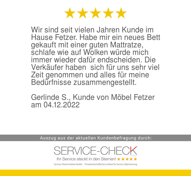 serviceinstitut's tweet image. Aus aktueller #servicecheck #Kundenbefragung von #MoebelFetzer:
service-check.com/bewertungen/ku…