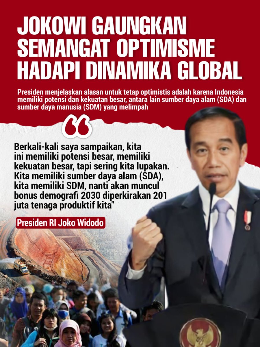 Terus semangat. Indonesia harus selalu optimis bangun optimisme Indonesia
Indonesia Bisa

#BangunOptimisme