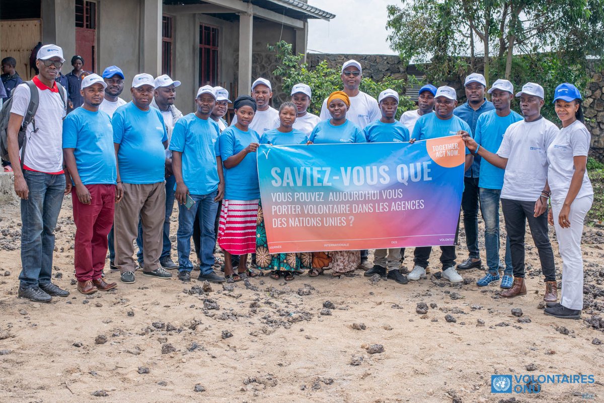 #InternationalVolunteerDay 
We sharing Peace -We sharing Strength - WE sharing energy for build a World with Peace, Justice and strong institutions.
<a href="/UNVsintheDRC/">UNV in DRC</a>  <a href="/ToilyKurbanov/">Toily Kurbanov</a>  #KIVU  #Goma <a href="/aprojed/">APROJED RDC</a> <a href="/sosenfants/">SOS Enfants</a>