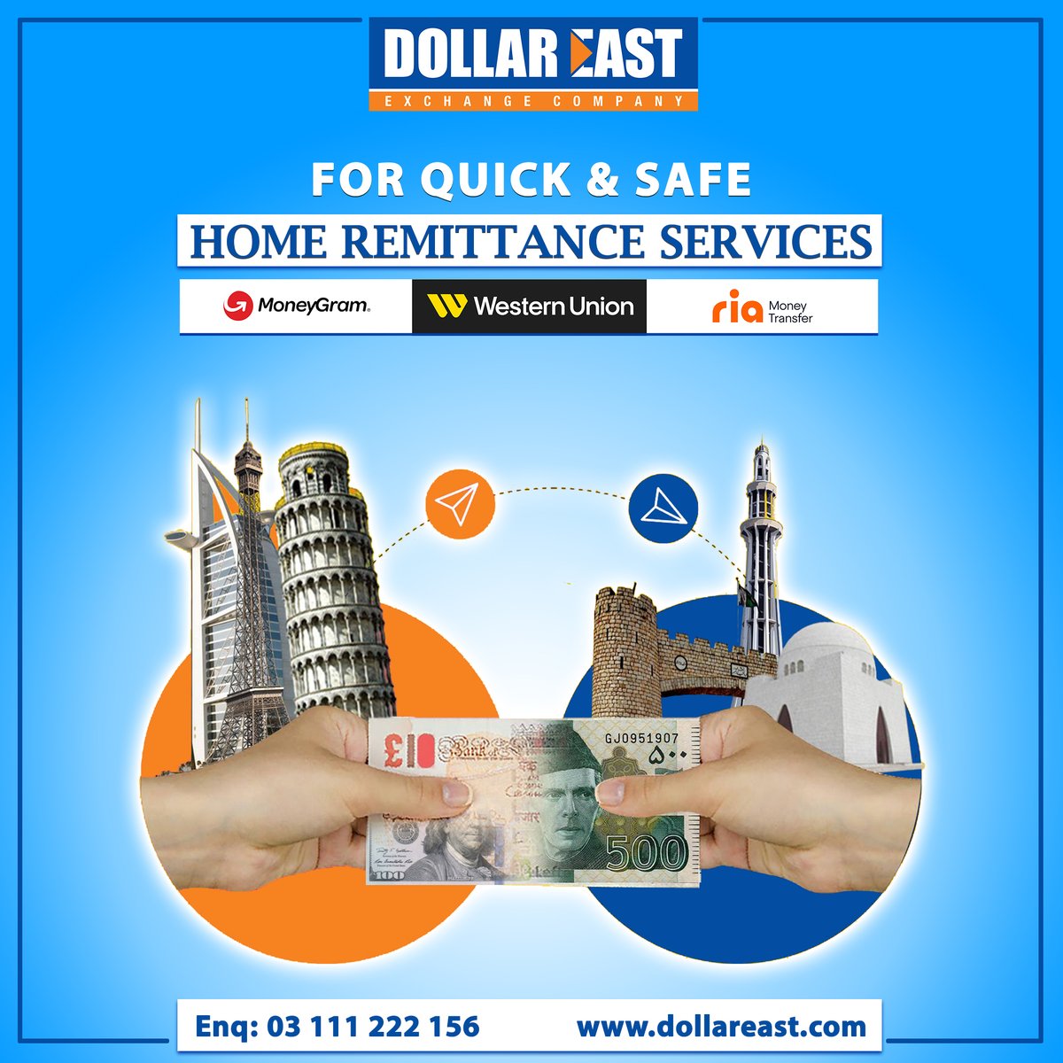 Dollar East is providing you the most trustable way to collect your payments coming from abroad.
#inwardremittance #HomeRemittance #dollareastexchange #DollarEast