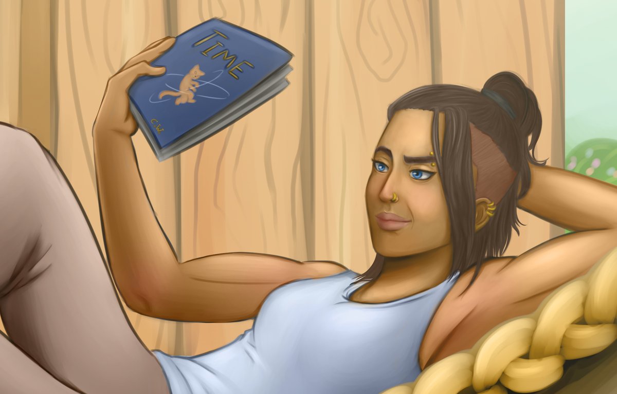 CheatSub's tweet photo. yay, I can finally do crit role fanart after slowly catching up!
#criticalrolefanart 
fkn bop bop, but chilling.
Painting is on pause for a while, back to good ol' line art with the next one. https://t.co/DVx6WlRJO0