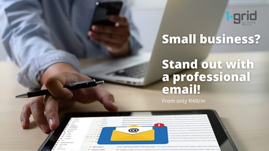1grid_hosting's tweet image. Stay ahead of the competition with a pro email account from 1-grid. From as little as R49/pm you can be proud owner of a professional business email. 

Visit our website today!

1grid.co/ProEmail

#proemail
#email
#businessemail
#1grid