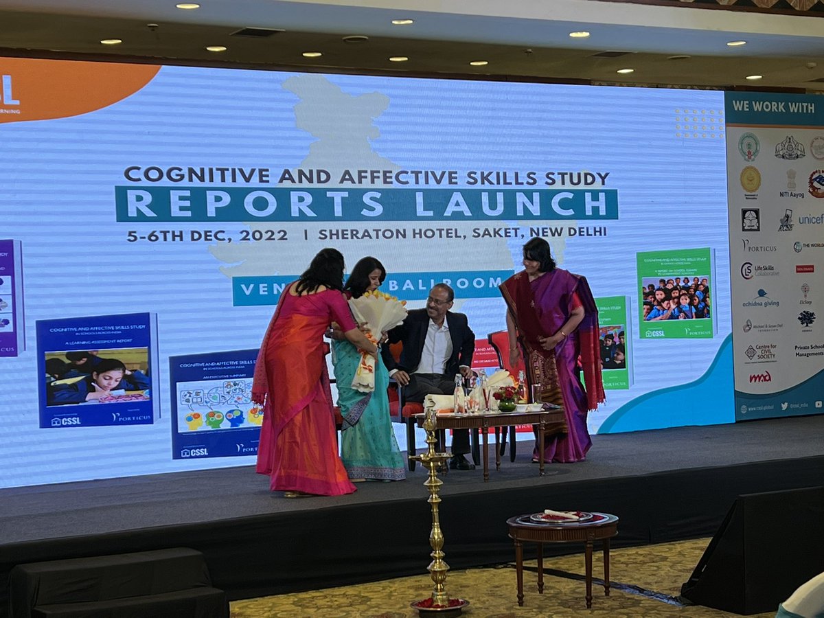 cssl_india's tweet photo. #CASS2022 #Delhi
Welcome Note presented by #CSSL Founder @vyjayas during the inauguration of #CASS report launch.
Dignitaries Shri Anil Swarup @swarup58 and @nitaaggarwal lighting the lamp.
#CASSmodel https://t.co/WioHTLel20