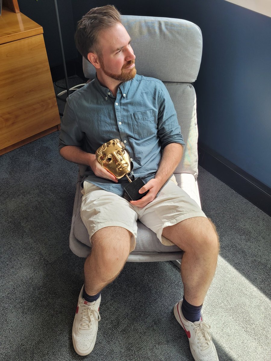 Proud #Bafta dad! Put alot of hard work and love into #Bluey as did the rest of the amazing crew. So happy to see the love it's getting all around the world. ❤