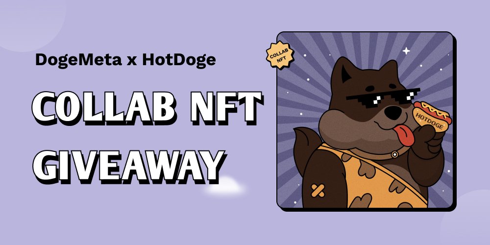 _DogeMeta_'s tweet photo. 🔥@_DogeMeta_ x @HotDogeDC  Collab #NFTGiveaways🔥

⏰Dec 5th - Dec 11th

🎁To enter
✅Follow @_DogeMeta_ &amp; @HotDogeDC
✅Finish the simple tasks on #SoQuest
🔗🔗🔗https://t.co/0DBhDdZ9Cs

🪙#FreeMintNFT powered by @Port3Network 🤝🥰 https://t.co/Yx6EYmcSYz