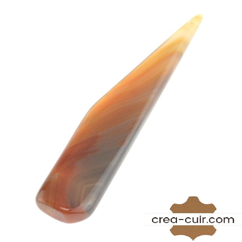 CreaCuir's tweet photo. Lissette brunissoir en agate naturelle pour le lissage des bords du cuir. 
https://t.co/notKi84Xcp https://t.co/oebatNsO0m