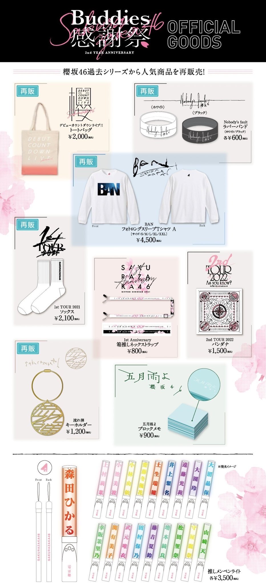 櫻坂46「2nd YEAR ANNIVERSARY ～Buddies感謝祭～」オフィシャル