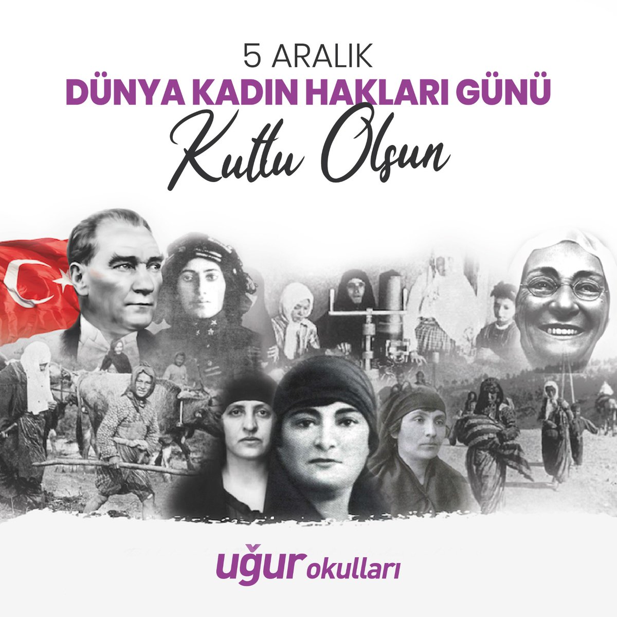 5 Aralık 1934’te, Cumhuriyetimizin Kurucusu Mustafa Kemal Atatürk’ün önderliğinde Türk kadınına seçme ve seçilme hakkı verilmesinin 88. yıl dönümünü kutluyoruz!