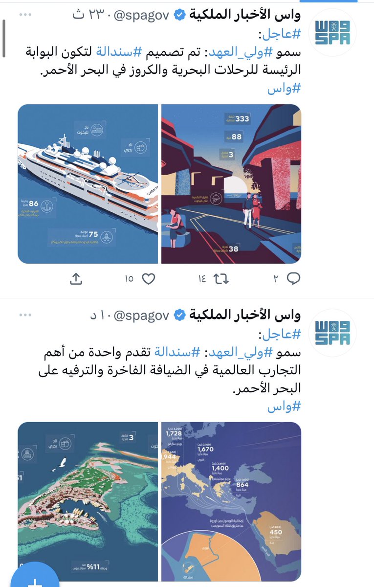 1duba1500's tweet photo. سمو #ولي_العهد يعلن عن جزيرة #سندالة أولى وجهات #نيوم للسياحة البحرية الفاخرة ونوادي اليخوت على البحر الأحمر.

سمو #ولي_العهد: 
ستبدأ #سندالة باستقبال الزائرين في مطلع العام 2024م، وستقدم موسماً جديداً في جدول رحلات اليخوت الفاخرة والإبحار. https://t.co/Kk2GroGgAP