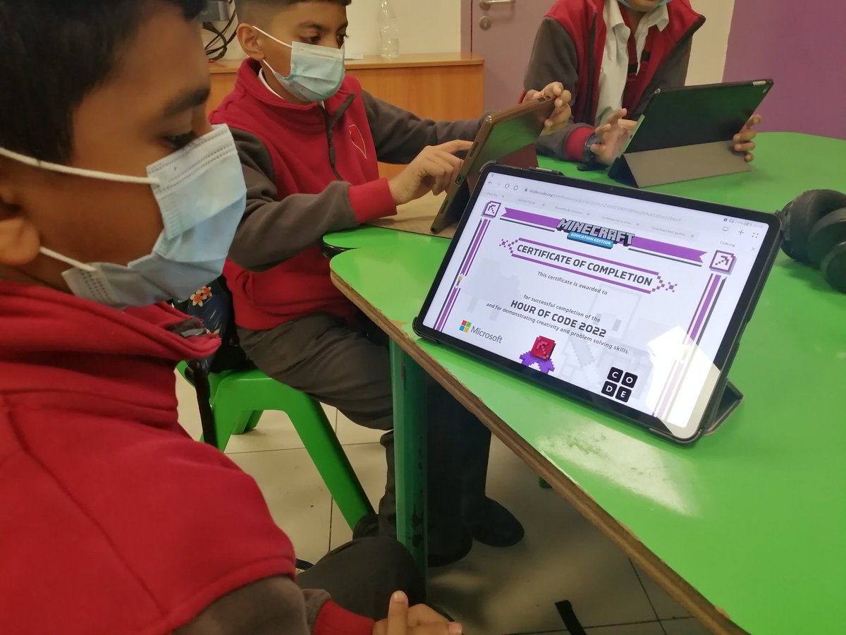 #HourofCode CS Day1! Every year, millions of students from around the world participate in Computer Science Education week! My 4th graders excited to show their earned certificates <a href="/GEMSGLS/">GLS</a>. <a href="/ashex16/">Asha Alexander UN Accredited #ClimateChange Leader</a> <a href="/bhawna_sajnani/">Bhawna Sajnani</a> <a href="/GEMS_ME/">GEMS Education</a> <a href="/codeorg/">Code.org</a> <a href="/MicrosoftEDU/">Microsoft Education</a>