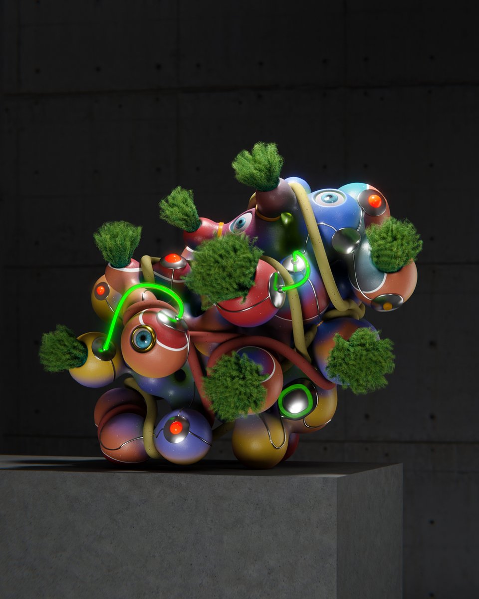 The process of New Flora, my latest 1/1 on tezos. 

Have the GM!