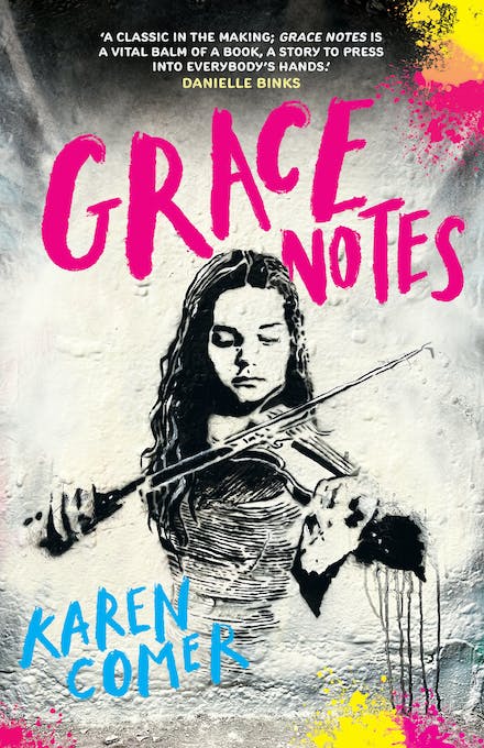 WesteLinda's tweet photo. Heads up #VerseNovel enthusiasts inc @Welly_Library @LibrariesNZ @ReadinAustralia @mvlibraries @LibrarianAges @SCSD_MS_Lib @IBBYINT YA verse novel GRACE NOTES (Hachette) Feb 2023 &amp; MG verse novel SUNSHINE ON VINEGAR STREET (Allen &amp; Unwin) June 2023. Both  by @KComer_writer https://t.co/A37E4paCyb