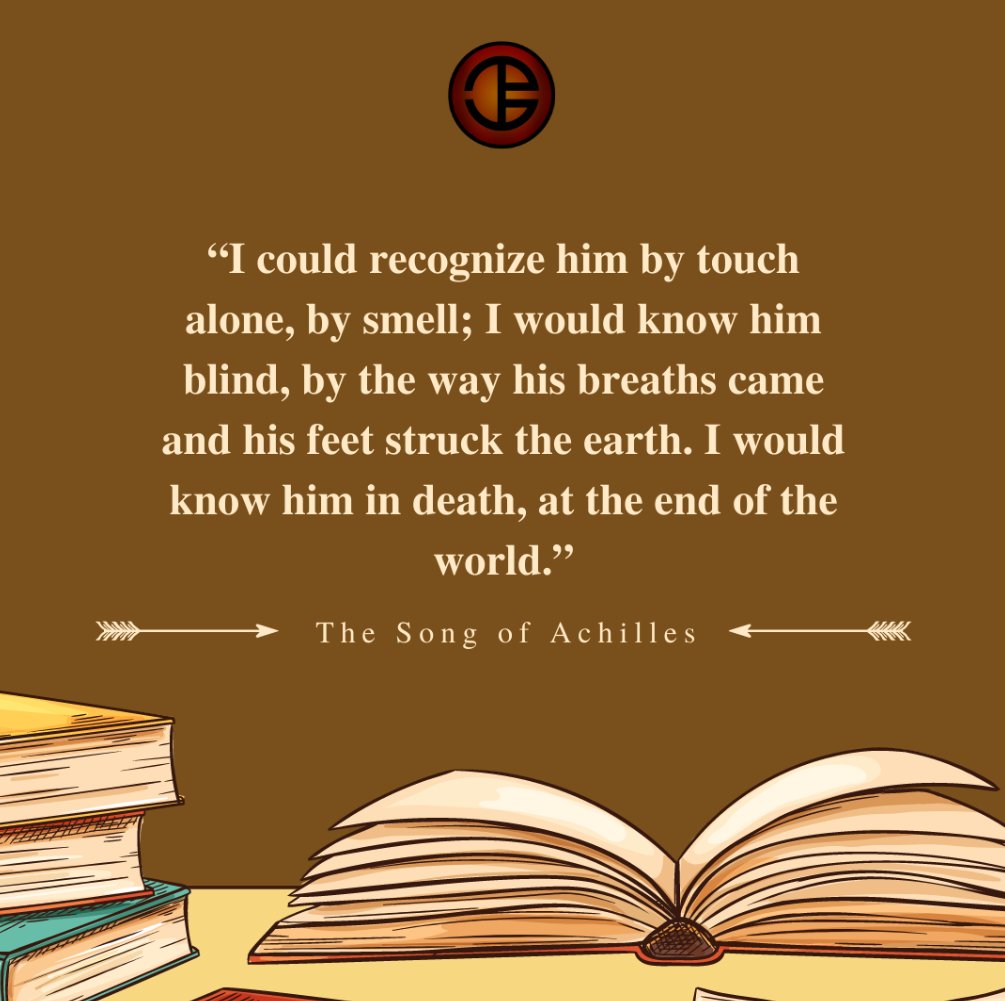 PsyningTG's tweet photo. [ 002 - Psyning Daily ] 

“I could recognize him by touch alone, by smell; I would know him blind, by the way his breaths came and his feet struck the earth. I would know him in death, at the end of the world.”

- The Song of Achilles

For entries: https://t.co/twtYgLc6Os https://t.co/DEfy22SizQ