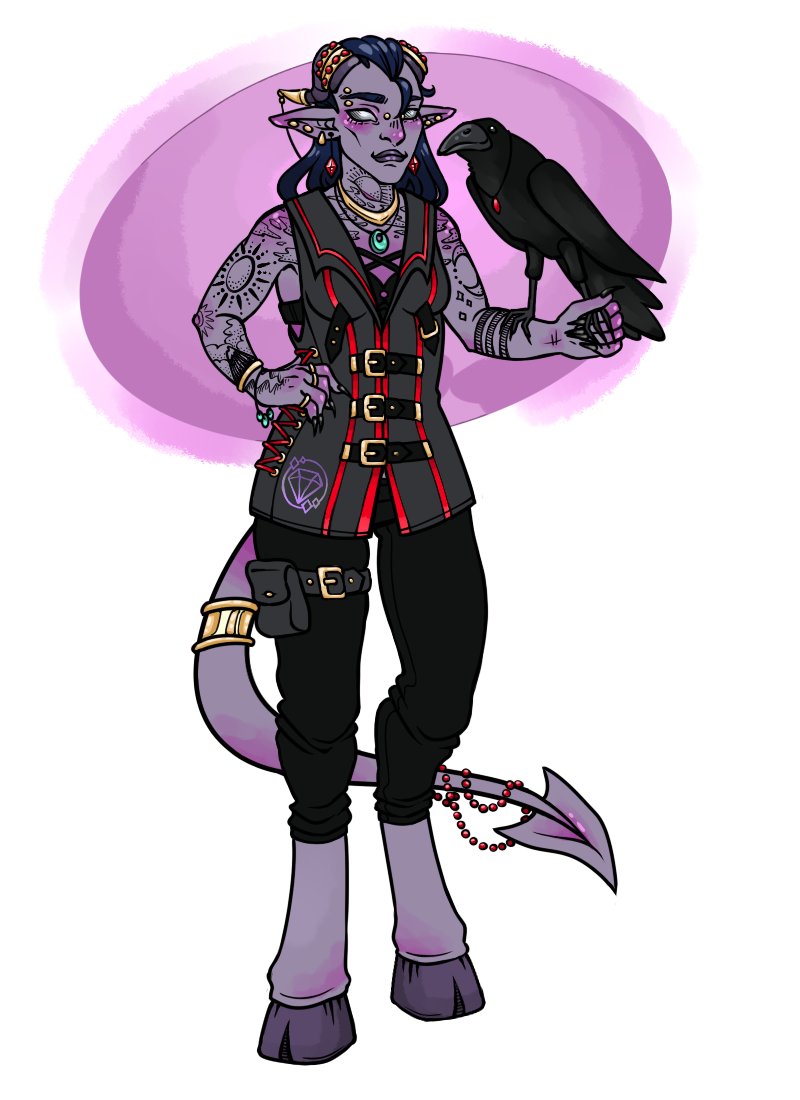CelesteRowley's tweet photo. I drew @Bananasilkshan 's dnd character from our campaign, Mantra!!  I love my wife <3 #dndart #dndoc https://t.co/uSp9fONakv
