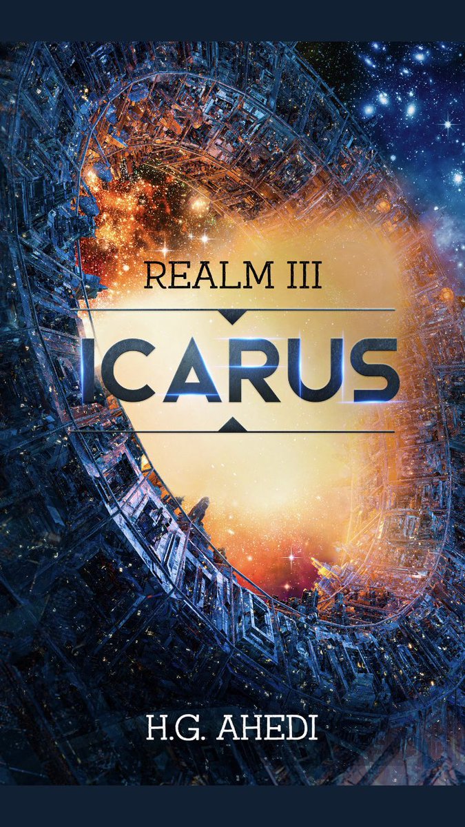 Realm saga continues with ICARUS Ancient doors not only reveal strange new worlds, but also awaken primeval evil. Fans of #StarTrek and #starwars get your next #scifi #adventure! amazon.com/gp/product/B09… #scifi #fantasy #WritingCommunity #adventure