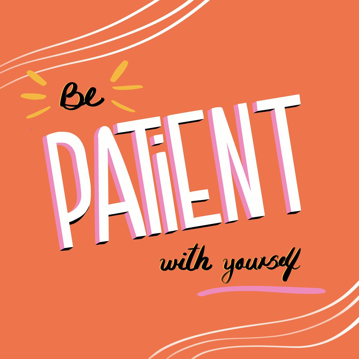 GM everyone 🧡 This is a Monday reminder for be patient with yourself 
#MotivationMonday #bepatientwithyourself