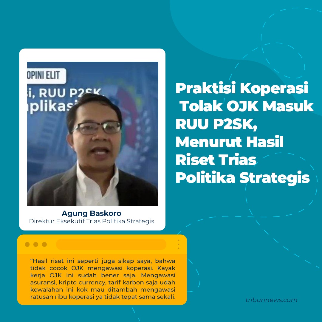 aregoes25's tweet photo. Koperasi memiliki karakteristik berbeda dengan jasa keuangan lain seperti bank. Koperasi berfokus pada skala mikro dan keuangan kecil, sedangkan pengawasan OJK adalah jasa keuangan yang berskala besar seperti Bank

#TolakOJKdiKoperasi https://t.co/WxjDvlLDSA