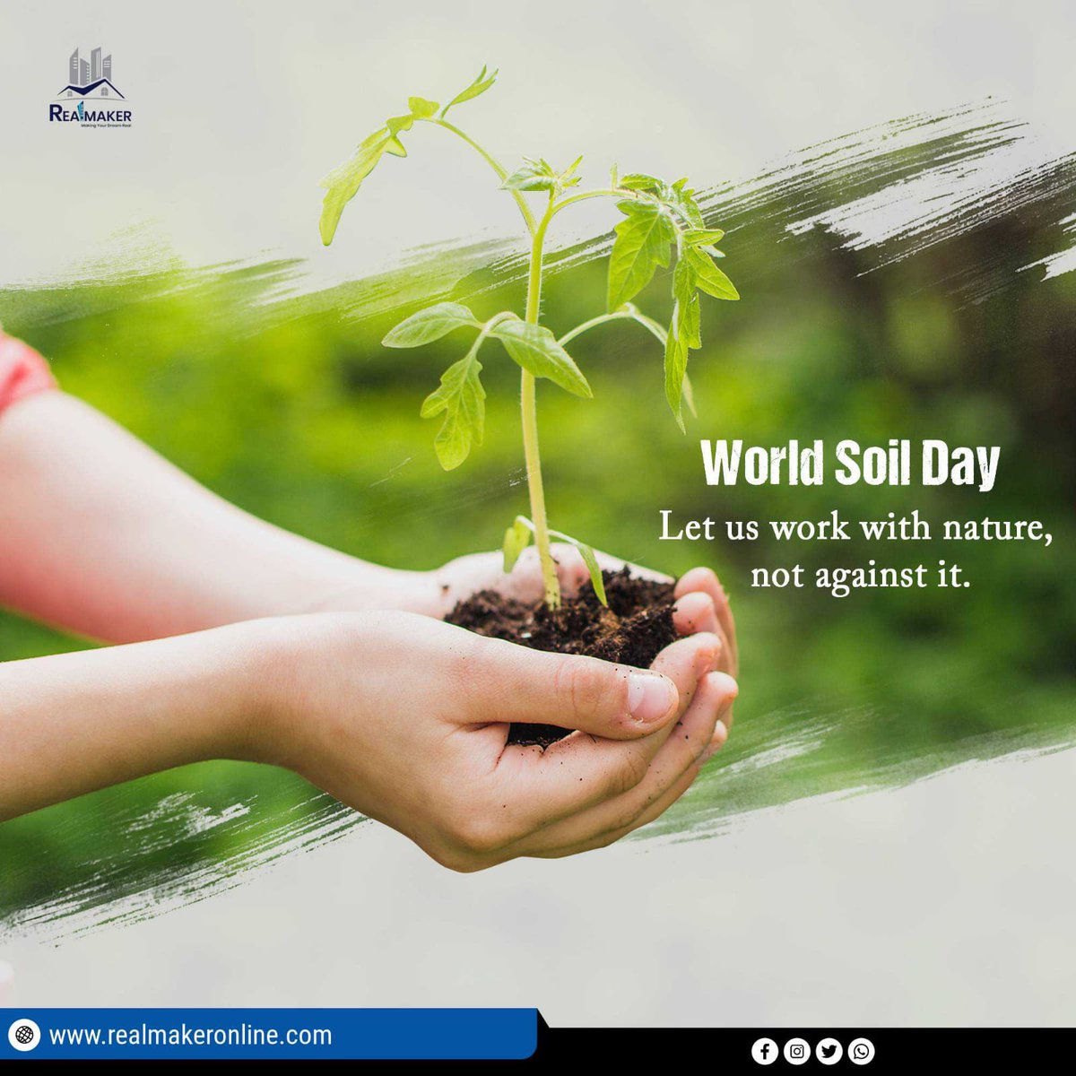 RealMaker25's tweet photo. World Soil day
Let us work with nature,
not against it.
#soilscience #agronomia #gardening #sustainability #diadelsuelo #thdec #soils #recursosnaturales #importantdays #currentaffairs #december #suelo #ndelsuelo #sustainablefashion #somosfuturo #somosucu
#realmaker https://t.co/QhasLnXNtn