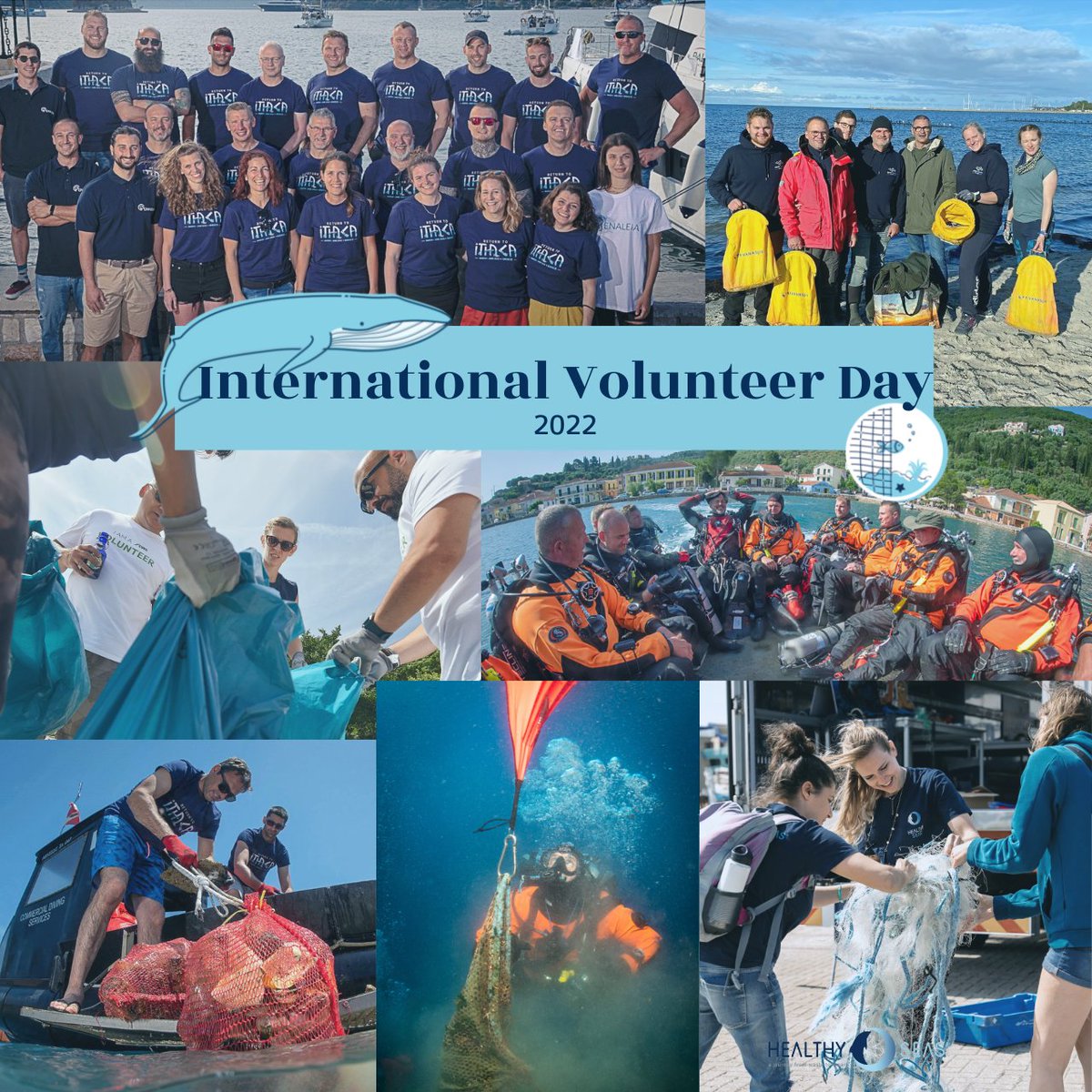 healthyseas_org's tweet photo. It's international #VolunteerDay & we'd like to give a shout out to all volunteers helping every day to accomplish our common mission for #healthyseas 💙
Whether they are skilled #tecdivers, passionate #educators or tech ninjas they are heroes to us🥳 https://t.co/bigeq9Phpe