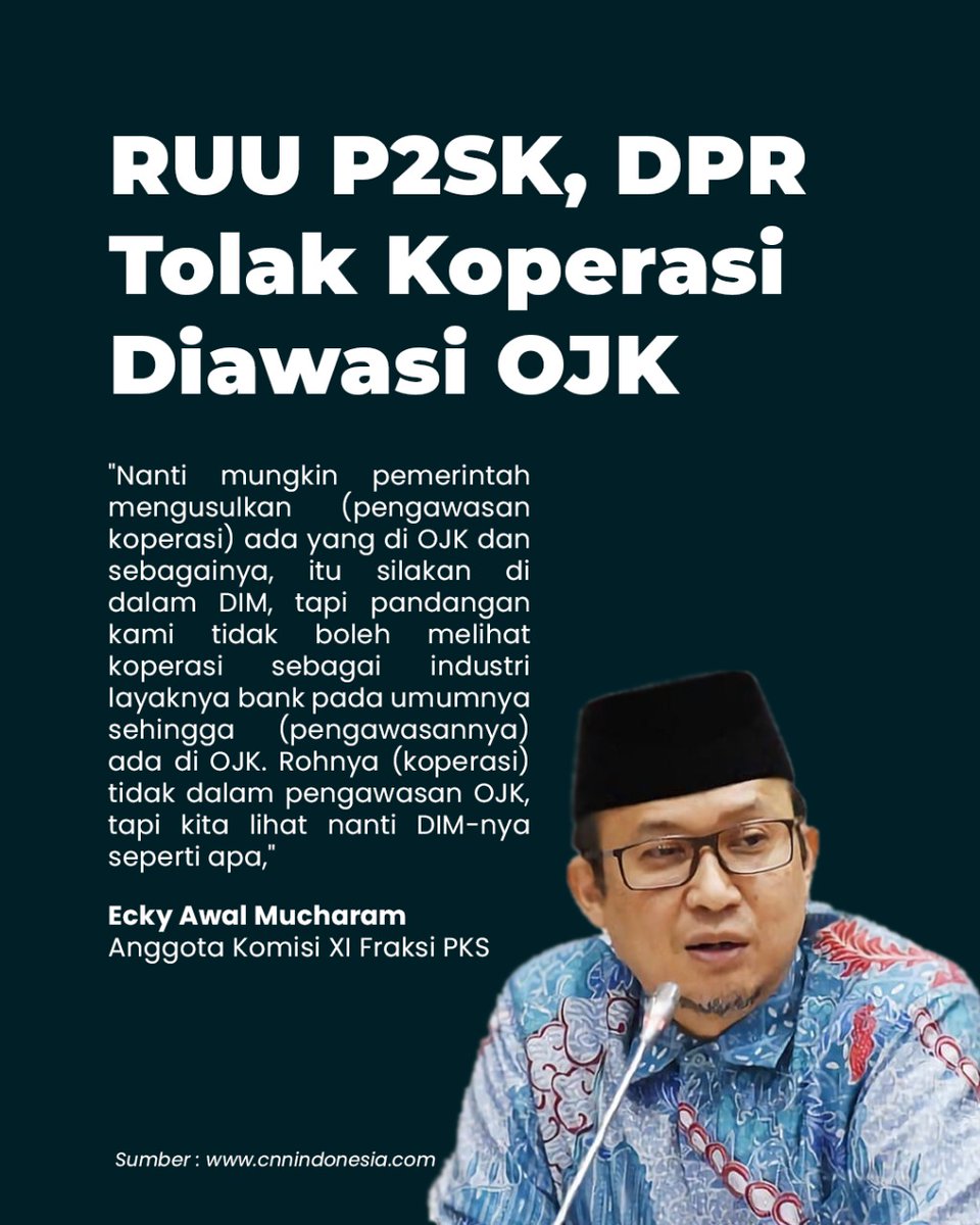 secuilocehan's tweet photo. Narasinya sudah jelas. Tidak bisa disamakan dg Bank. Ayooo..sama-sama berjuang @FPKSDPRRI demi aspirasi rakyat.
#TolakOJKdiKoperasi https://t.co/B8FB6yPquB