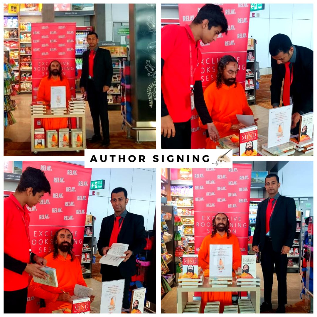 RelayIndia's tweet photo. #relayauthorsigning by #SwamiMukundananda at RELAY India - Travel Retail Services Pvt Ltd
.
#relayindia #authorsigning #postoftheday https://t.co/UwzUapVKwK