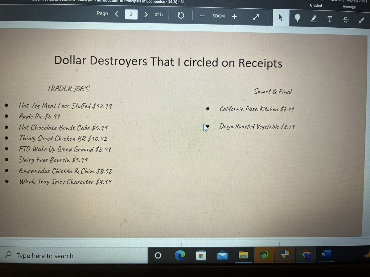 DanayanTalar's tweet photo. Ms. Danayan’s 6th grade Economics classes had a Grocery Store Challenge assignment. Here is one of the many amazing entries by a student! Such great work!!👏😔 https://t.co/hB8WjB84iY