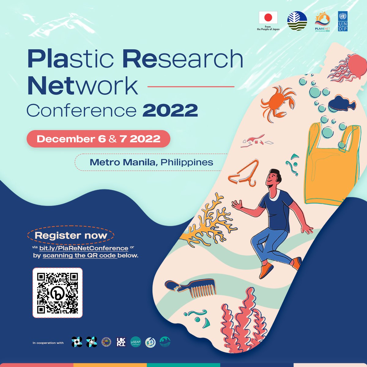 Join the first-ever plastics research national conference in the country!
🗓️ 6-7 December 2022
REGISTER👉🏻bit.ly/PlaReNetConfer… 
The #PlaReNetConference2022 will convene researchers, experts, &amp; decision-makers to share and discuss science-based solutions to #beatplasticpollution