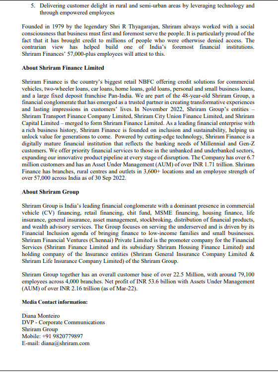 YashasInfinite's tweet photo. Shriram #Transport #finance #company Limited has informed that #Press release dated 05-Dec-2022 being issued by Shriram #finance Limited

Source: #NSE  #BSE  
#stockmarket #investing 
#SRTRANSFIN https://t.co/CffSv9OtvK
