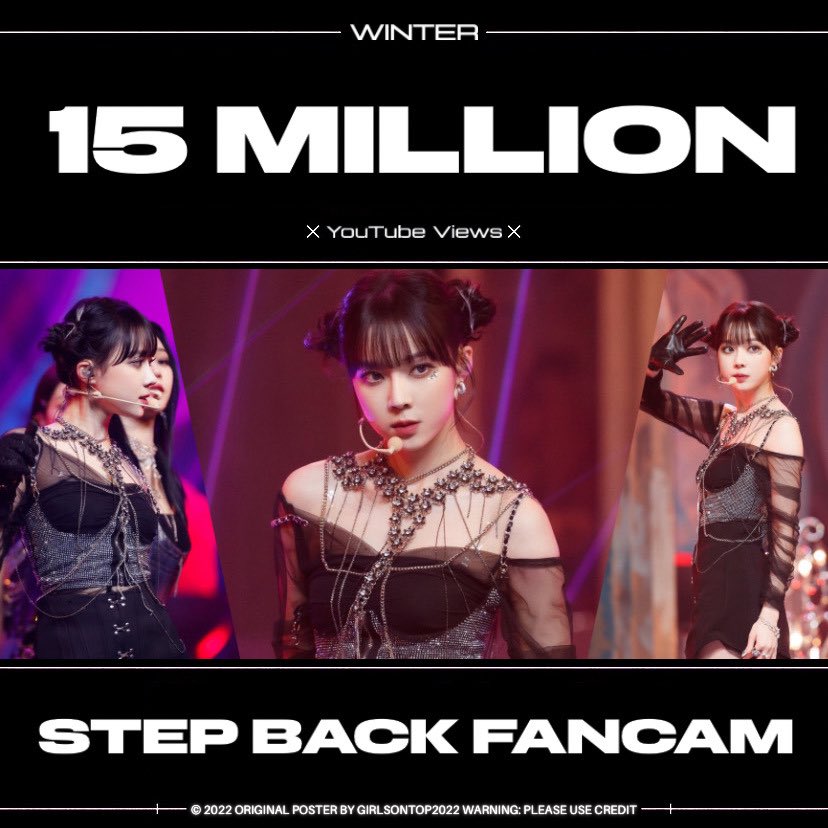 GirlsOnTopUnion's tweet photo. Winter's Step Back fancam surpassed 15,000,000 views on YouTube!
- It is the most viewed fancam among 4th Generation Idols
- The most viewed 2022 fancam (as of writing)
#WINTER #윈터 #GirlsOnTop #GOT #걸스온탑 #GOT_the_beat #갓더비트 #StepBack #GOT_StepBack
@GirlsOnTop_SM https://t.co/5oo1CPXh5d