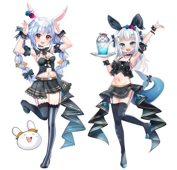 🦈🐇💙🥕
#ぺこらーと 
#gawrt 