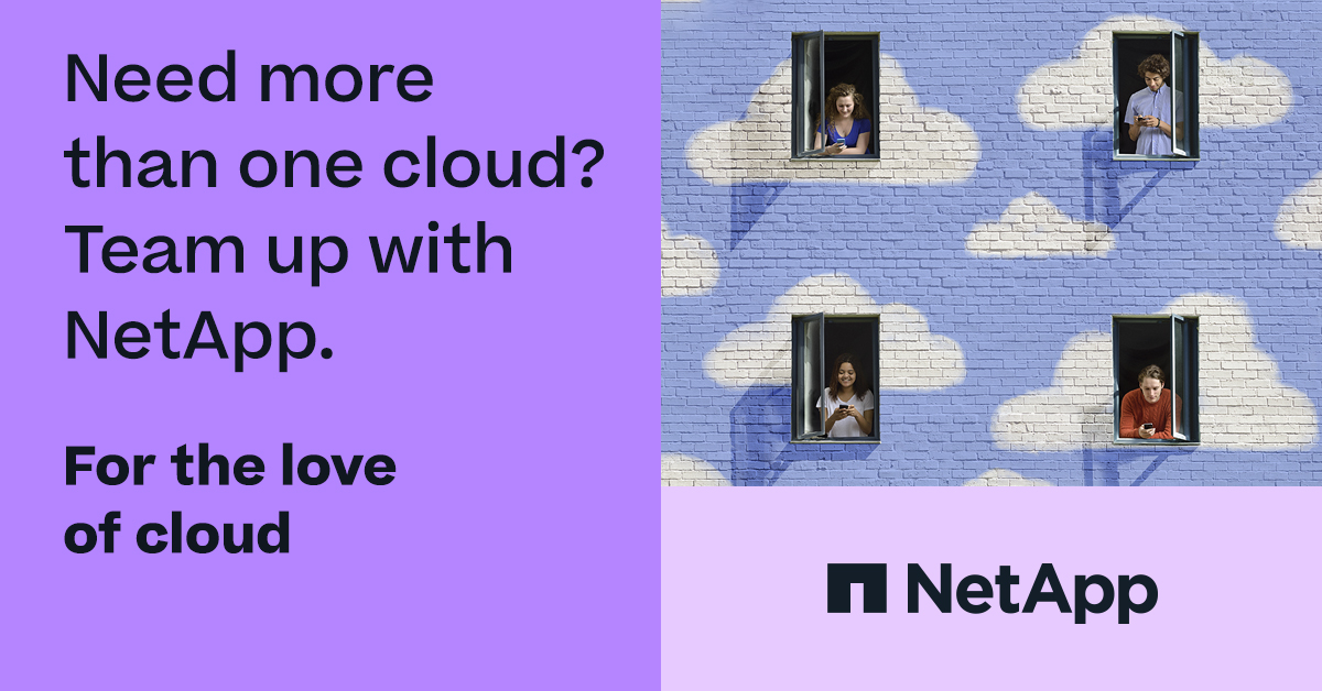 NetAppDACH's tweet image. Mit unserer #EvolvedCloud nutzen Sie alle wichtigen Clouds und Ihre Anwendungen egal wo Sie Ihre Daten speichern.

Schließen Sie sich für echte Freiheit in der #Cloud mit uns zusammen: ntap.com/3H5h1VJ

#NetApp #ForTheLoveOfCloud #HybridMultiCloud #HybridCloud #MultiCloud
