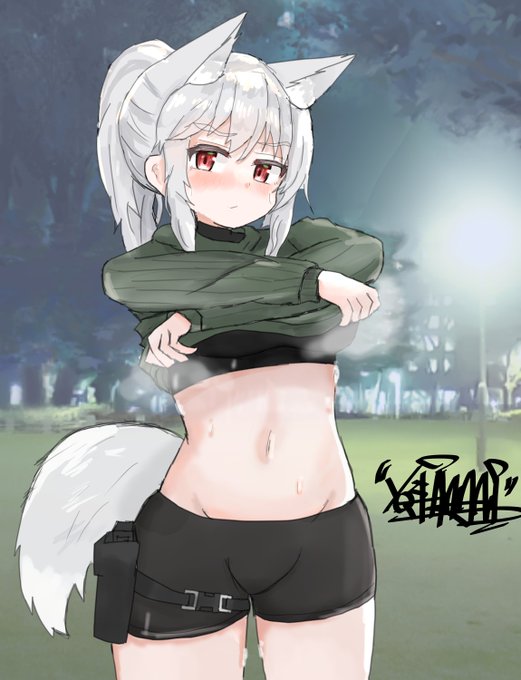 マチルダちゃん、脱いでるとこ見せて…
#イラスト 
#けもみみ 