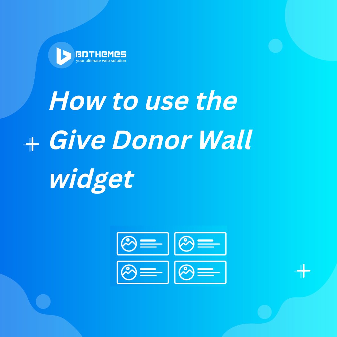 bdthemescom's tweet image. Are you using the give donor wall widget by #element_pack?🤔

It helps you showcase all the donors of your running campaigns. It&apos;s a good way to motivate your visitors.

Read more - bdthemes.com/knowledge-base…

#webdesign #developer #template #css #html